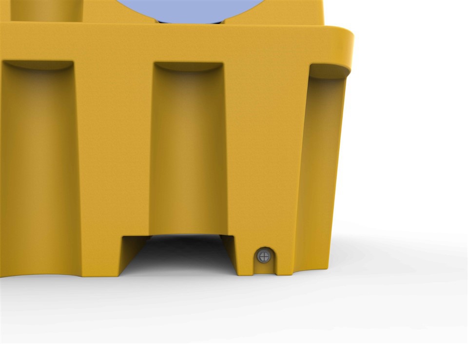 HDPE Stackable Bunded Drum Rack System – 4 Drums image 3