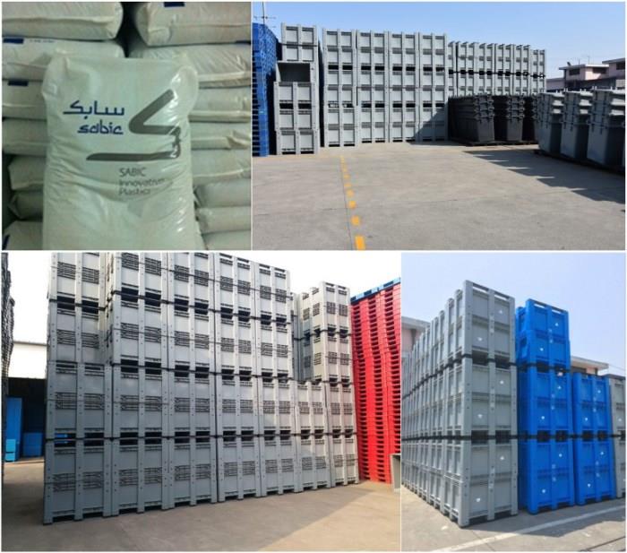 Packing and Shipping Durable Stackable Vented HDPE Plastic Pallet Box