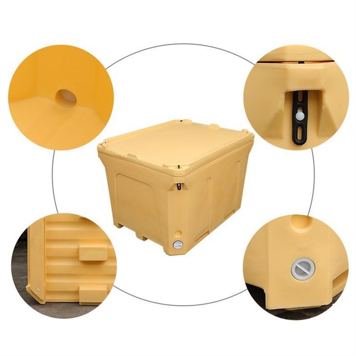 Heavy-Duty HDPE Insulated Fish Storage Box - Stackable & Durable image 3