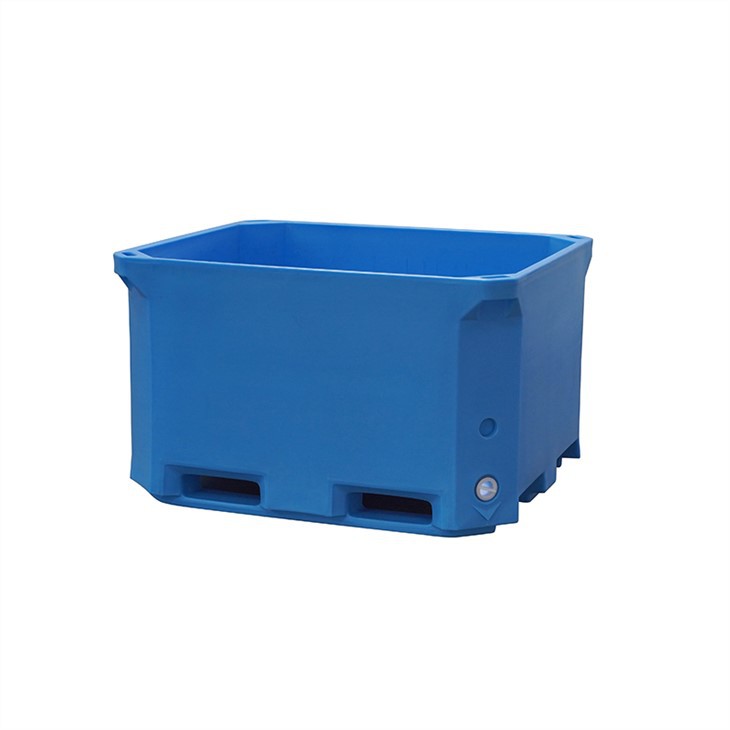 Heavy-Duty HDPE Insulated Fish Storage Box - Stackable & Durable