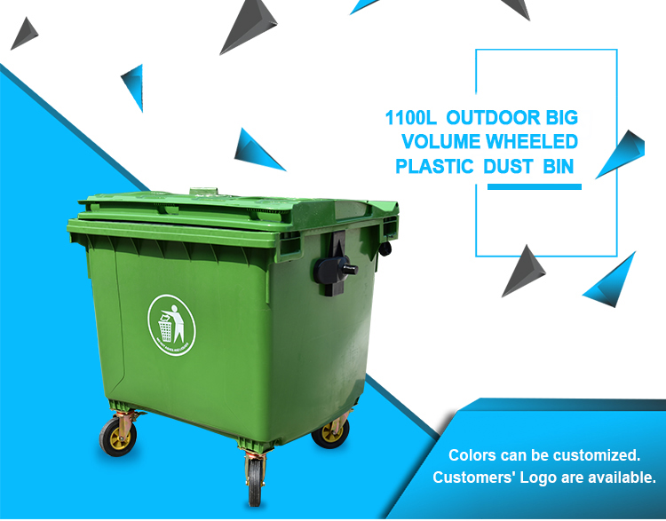 HDPE Mobile Garbage Bin | Durable, Stackable Waste Containers