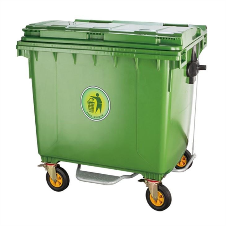 HDPE Mobile Garbage Bin | Durable, Stackable Waste Containers