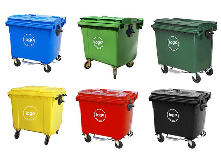 HDPE Mobile Garbage Bin | Durable, Stackable Waste Containers