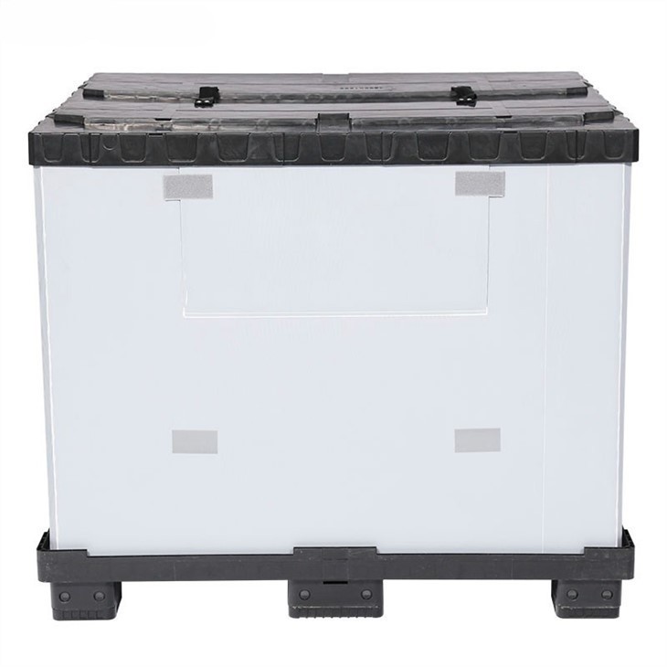 Durable HDPE Collapsible Plastic Gaylord Box with Lid image 5