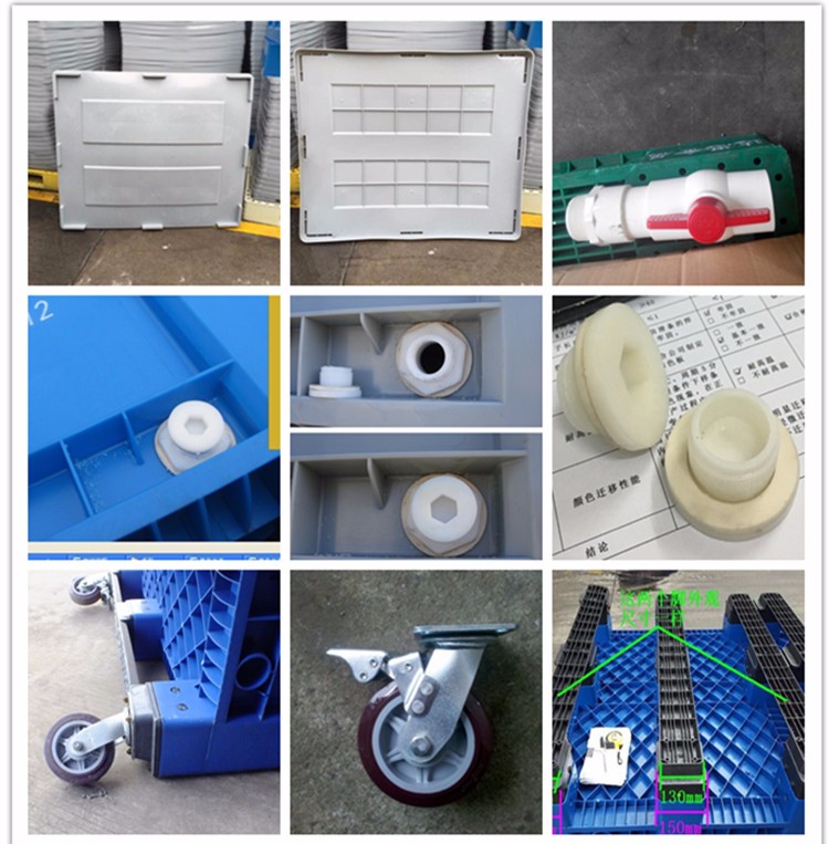 Rigid Pallet Box Durable 600L HDPE Ventilated Plastic Pallet Bin for Storage