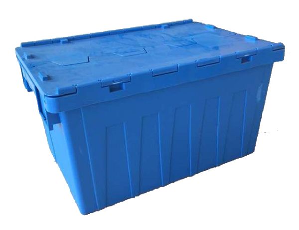 Durable HDPE Plastic Tote Durable HDPE Stackable Plastic Tote with Card Holders