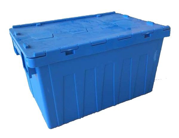 Durable HDPE Stackable Plastic Tote with Card Holders