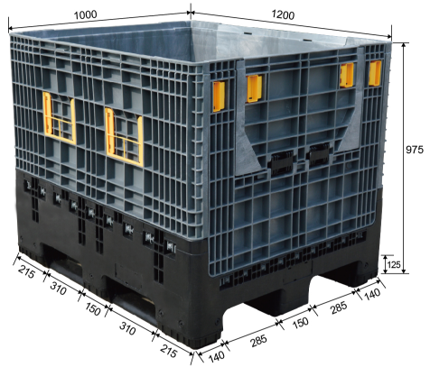 Durable Collapsible HDPE Pallet Box for Logistics