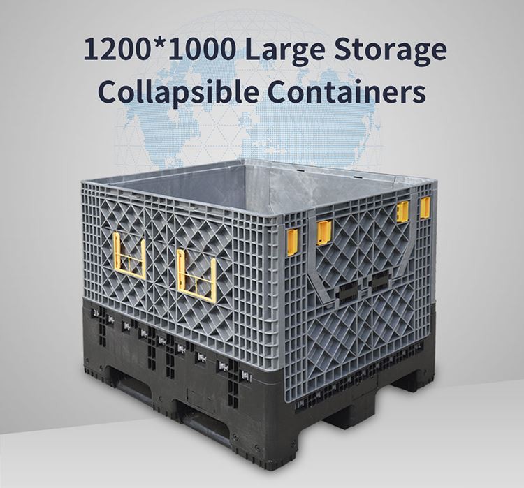 Durable HDPE Stackable Plastic Pallet Storage Bin