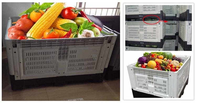 Durable HDPE Collapsible Storage Pallet Box for Logistics