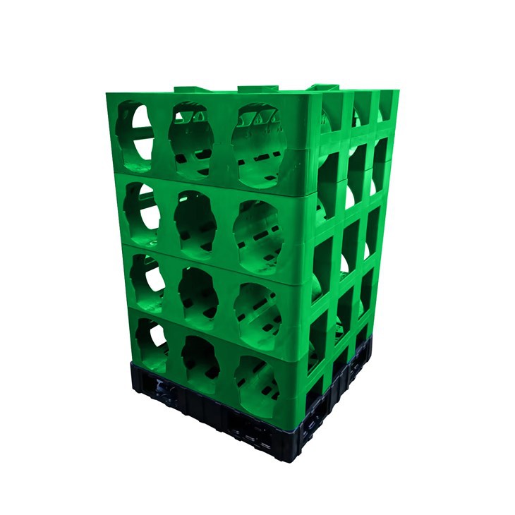 Heavy-Duty Stackable HDPE Plastic Water Bottle Rack