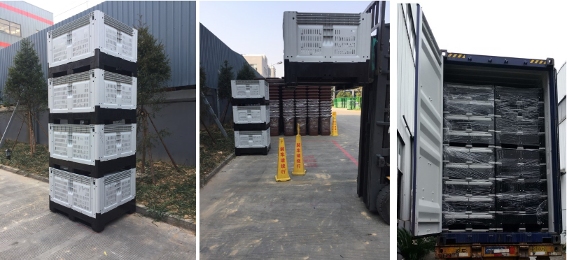 Durable Stackable HDPE Plastic Fruit Pallet Crate