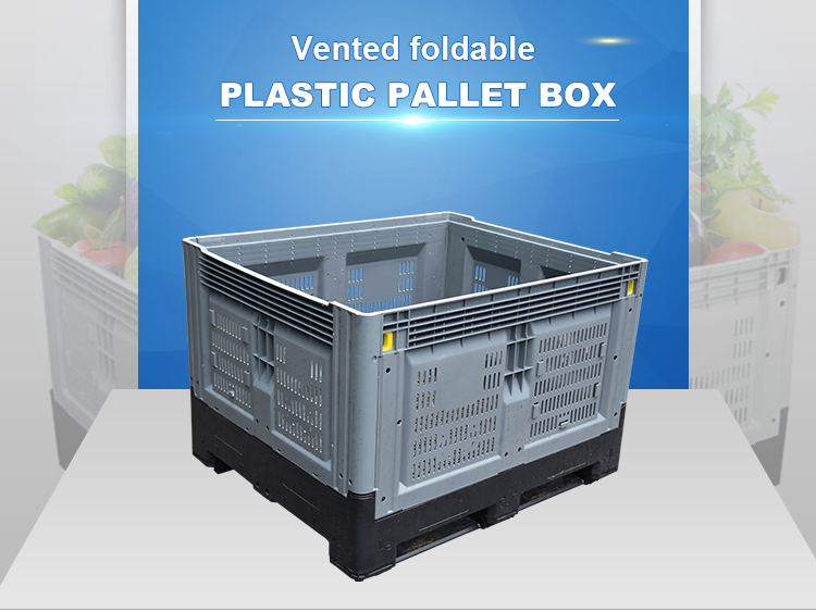 Durable HDPE Agricultural Plastic Pallet Container - Stackable