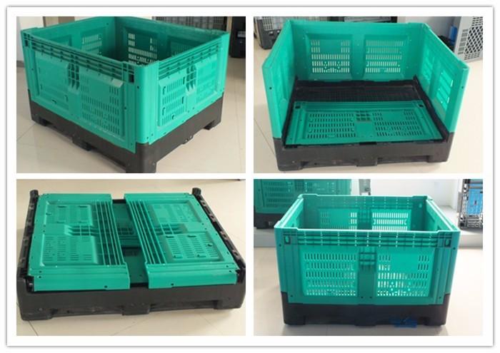 Collapsible Plastic Fruit Crate Durable HDPE Stackable Plastic Fruit Crates for Sale