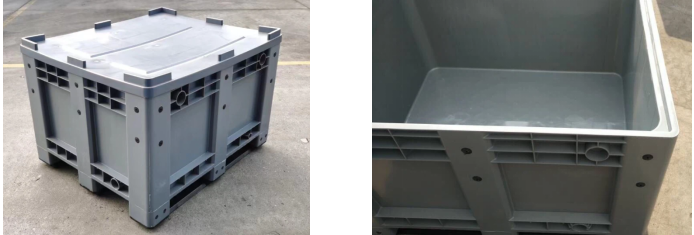 Heavy-Duty HDPE Stackable Plastic Pallet Box for Industrial Storage