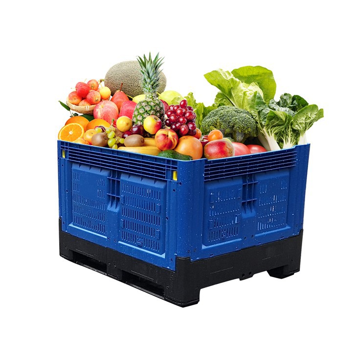 Durable HDPE Folding Vegetable Pallet Crate for Storage