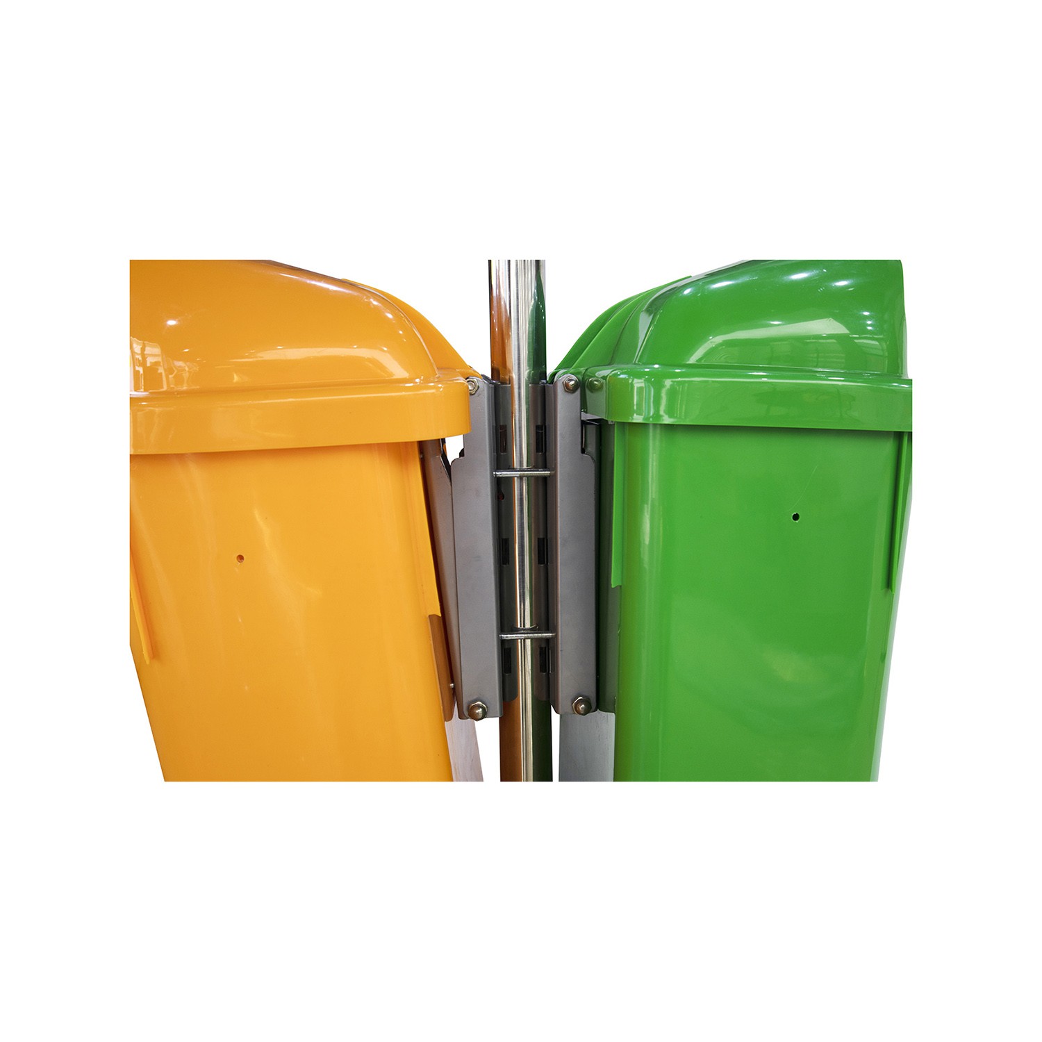 Heavy-Duty HDPE Public Waste Sorting Bin - Stackable & Durable