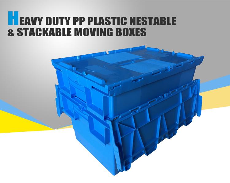 Collapsible Plastic Pallet Container with Lid for Cold Storage
