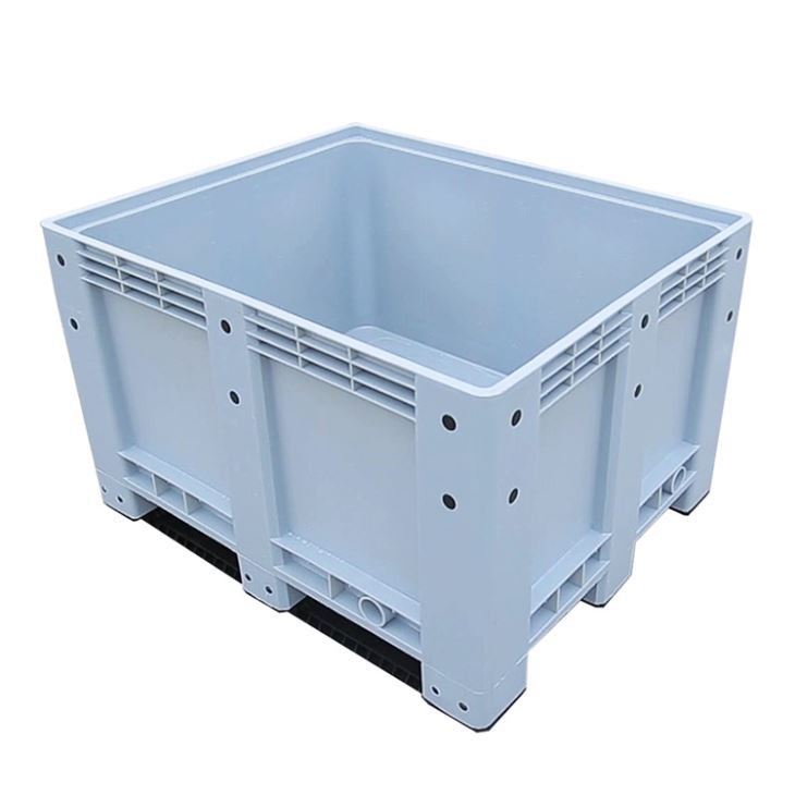 Durable HDPE Solid Side Plastic Pallet Box for Logistics