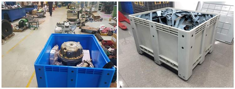 Durable HDPE Solid Side Plastic Pallet Box for Logistics