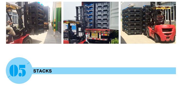 Heavy Duty Large Foldable HDPE Plastic Pallet Box