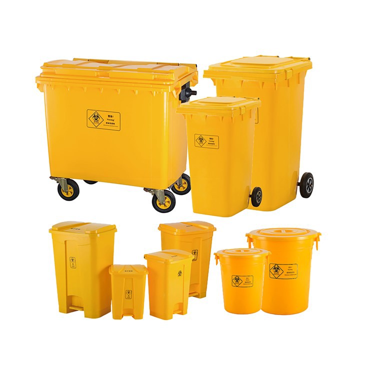 Heavy-Duty HDPE Stackable Medical Waste Garbage Cans