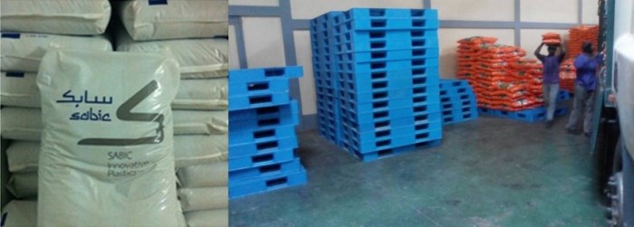 Durable 1400x1200mm HDPE Stackable Plastic Pallet for Logistics