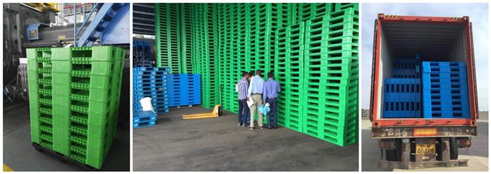 Durable 1400x1200mm HDPE Stackable Plastic Pallet for Logistics