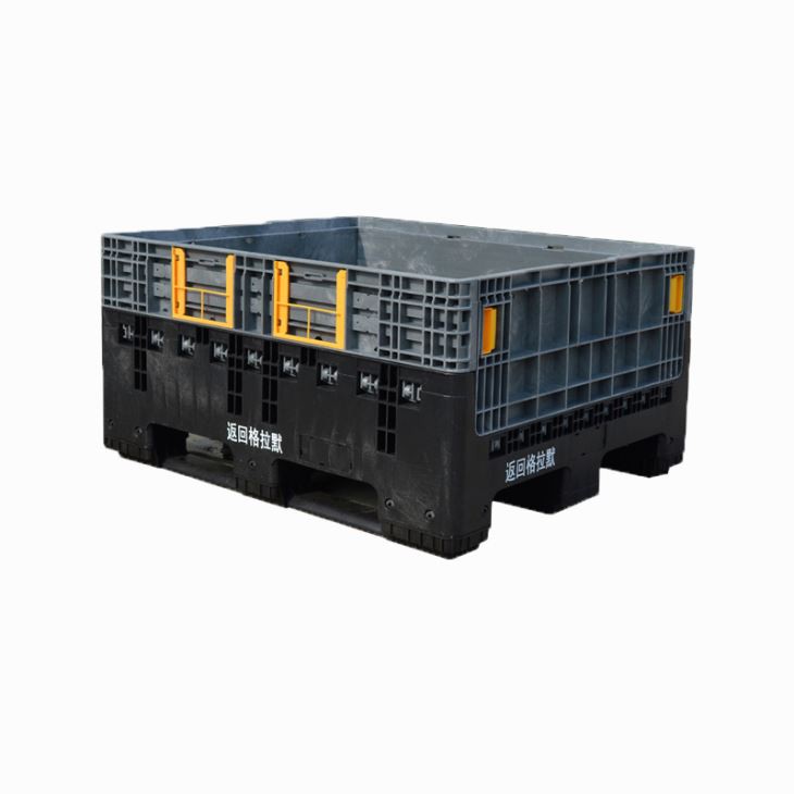 HDPE Heavy Duty Collapsible Plastic Bulk Container 1200x1000x590mm