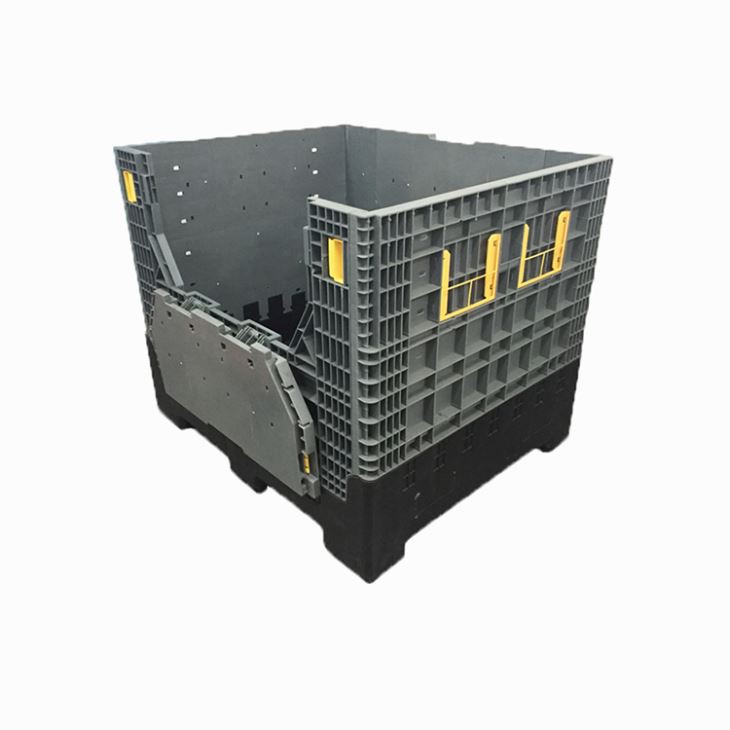 HDPE Foldable Automotive Plastic Bulk Container - Stackable & Durable