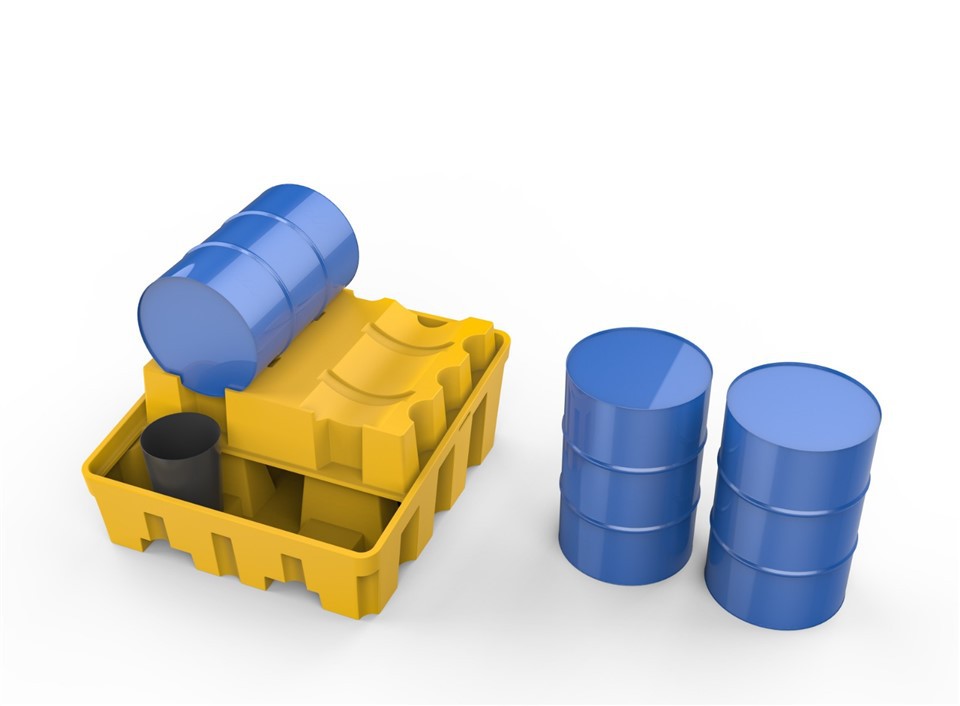 Heavy-Duty HDPE 4 Drum Base Dispenser for Chemical Storage image 3