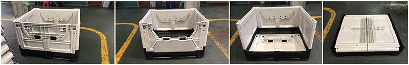 Heavy-Duty Collapsible Plastic Pallet Bins for Logistics