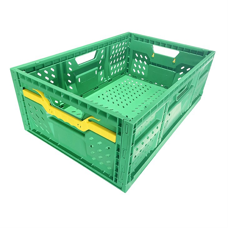 Durable Foldable Plastic Crates for Produce Storage & Transport image 4