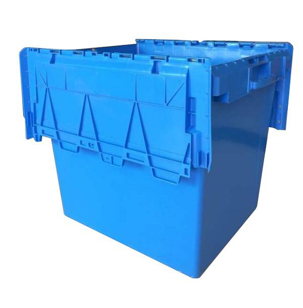 Durable HDPE Nestable Plastic Moving Box with Lid - 172L