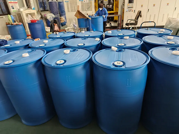 Durable HDPE 55 Gallon Blue Plastic Drum for Chemicals & Storage