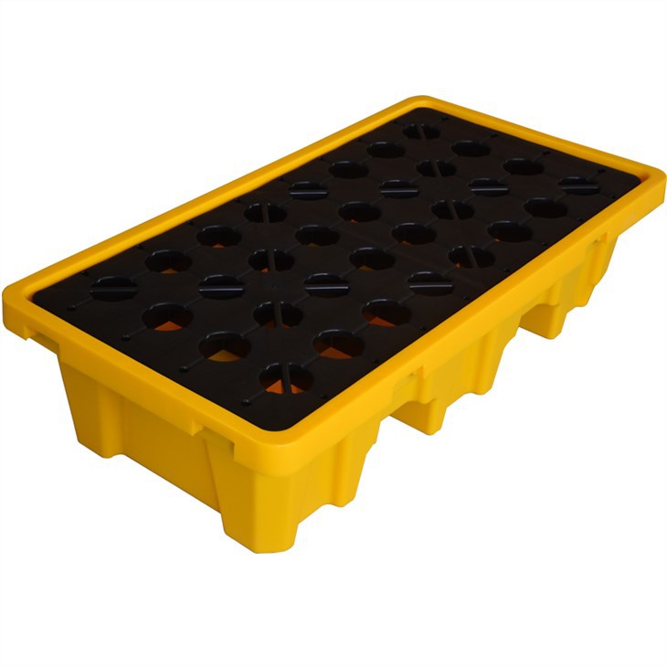 Heavy-Duty HDPE Plastic Spill Pallet with Drainage