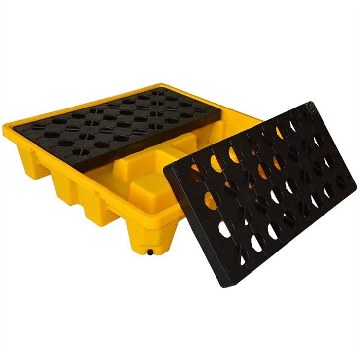 Heavy-Duty HDPE 4 Drum Spill Containment Pallet for Logistics image 2