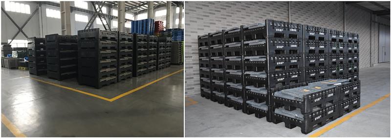 Heavy Duty Collapsible Plastic Bulk Container for Auto Parts