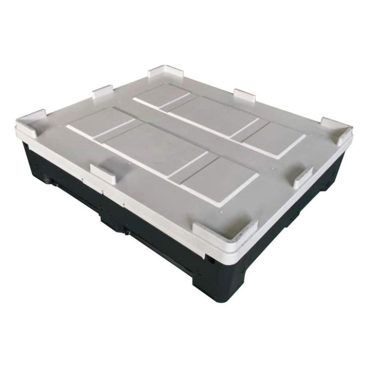 Heavy Duty HDPE Folding Crate - Stackable Pallet Container image 4