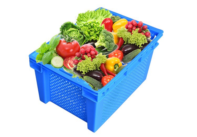 Stackable HDPE Vegetable Crate Durable Stackable HDPE Vegetable Crate for Efficient Storage