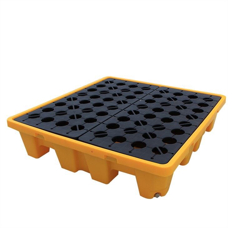 HDPE Stackable Spill Pallet for 4 Drums - Economy Model