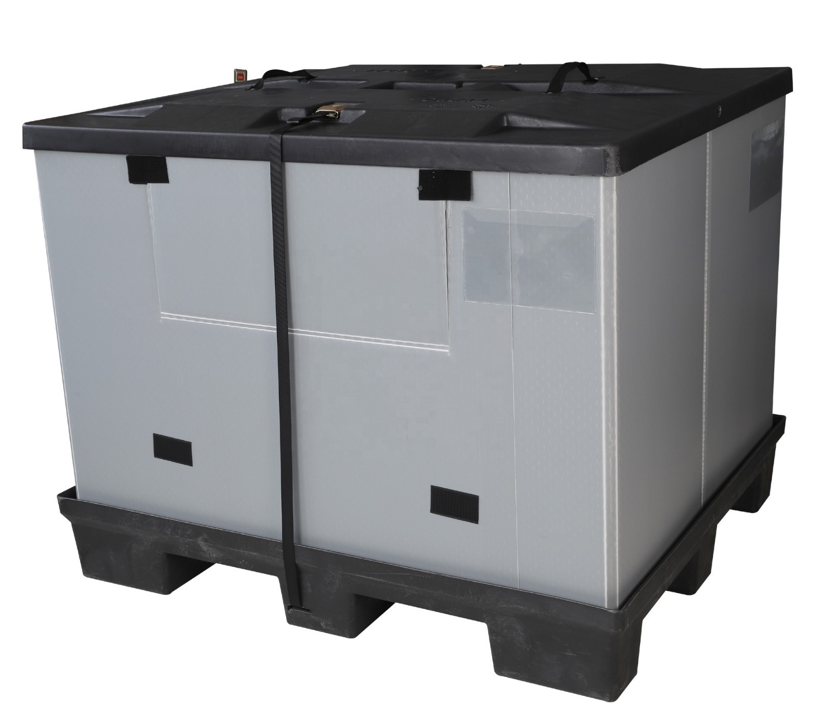 Auto Parts Storage Plastic Pallet Bulk Container - Durable & Stackable