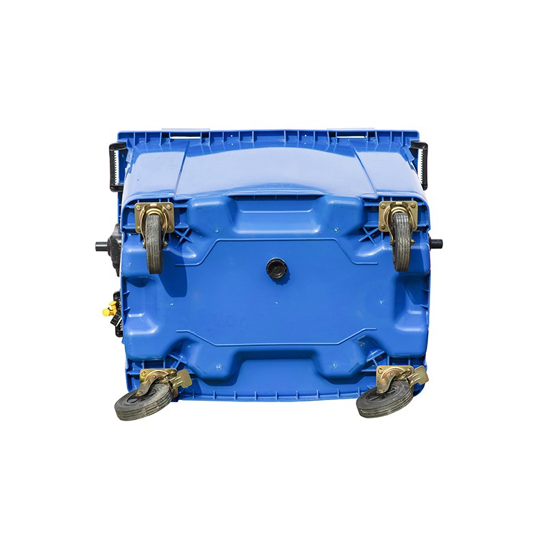 660L HDPE Stackable Waste Bin with Wheels for Industrial Use