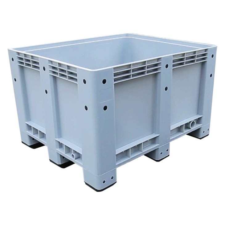 Durable HDPE Cold Room Stackable Pallet Box with Lid