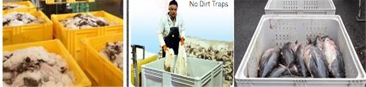 Durable HDPE Cold Room Stackable Pallet Box with Lid