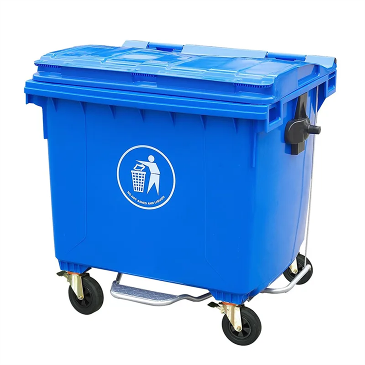 Heavy-Duty 1100L HDPE Wheelie Garbage Bin Wholesale