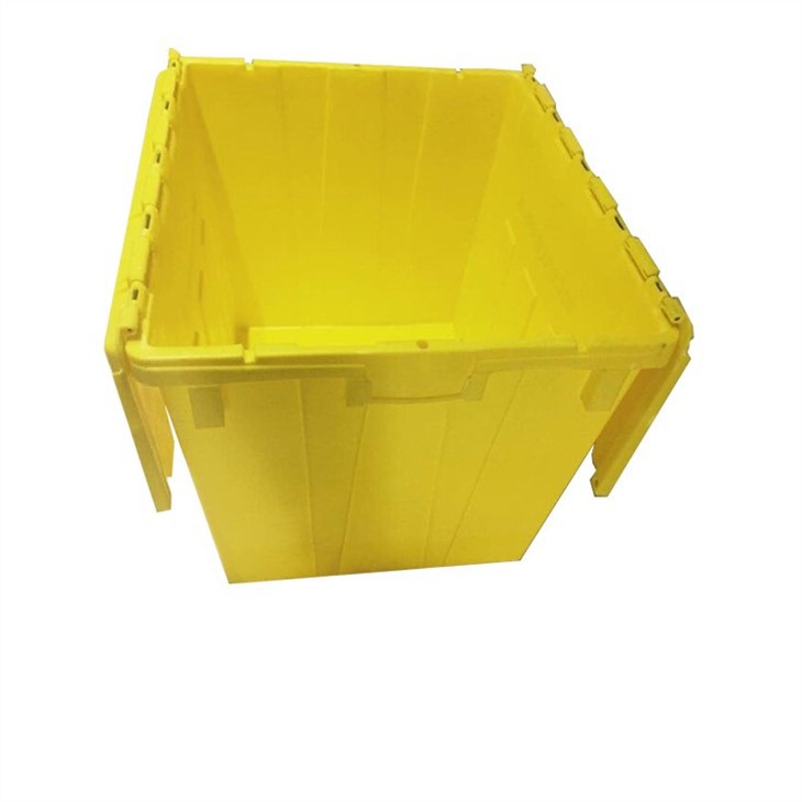 Durable HDPE Stackable Distribution Container with Hinged Lid image 4