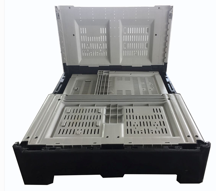 Heavy Duty Foldable Plastic Pallet Container for Food & Logistics