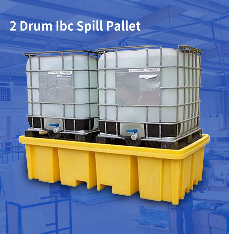 Double IBC Spill Containment Pallet Durable HDPE Double IBC Spill Containment Pallet