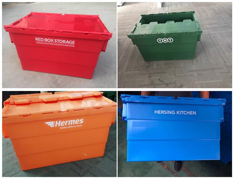 Reusable Storage Solution Durable HDPE Stackable Plastic Storage Moving Box